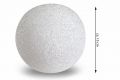 Świetlna dekoracja - LED podświetlana kula,15 cm,ciepła biel