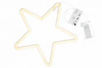 Świąteczne oświetlenie - gwiazda neonowa,120 LED,ciepła biel