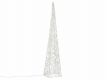 Świąteczna akrylowa piramida 90 cm - zimna biel, do kontaktu