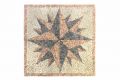 Marmurowy kompas mozaikowy DIVERO - 120 x 120 cm