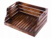 Zestaw skrzynek do układania w stosy DIVERO vintage - 2 sztu