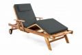 Drewniany leżak ogrodowy DIVERO wykonany z drewna tekowego