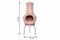 Kominek ogrodowy z terakoty Lerma - 85 cm Vyřazeno z prodeje