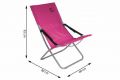 Składane krzesło kempingowe - różowe