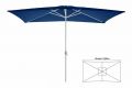 Parasol ogrodowy prostokątny niebieski 2 x 3 m
