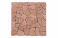 Mozaika marmurowa Garth na siatce czerwona/terakota 1m2