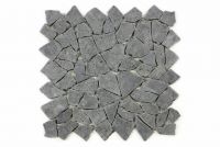 Mozaika kamienna z andezytu Garth na siatce ciemno szara 1 m2