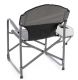 Campingowe krzesło składane ze stołem i uchwytem na napoje