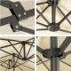 Duży parasol XXL 4,65 m - kremowy