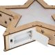 Świąteczna drewniana gwiazda z efektem 3D, 8 diod LED