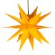 Dekoracja świąteczna - gwiazda 1 LED, 55 cm, żółta