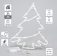 Świąteczna ozdoba na okno - Choinka - 35 diod LED