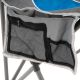 Zestaw 2 rozkładanych krzeseł - szary / niebieski