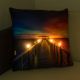 Poduszka dekoracyjna z oświetleniem LED, Molo - 38 x 38 cm