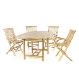 Zestaw ogrodowy TEK 4 - rozkładany stół, 4 krzesła