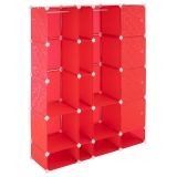 Czerwony regał RED RACK HIGH- system wtykowy