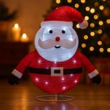 Dekoracja świąteczna - Święty Mikołaj, 30 diod LED, 58 cm