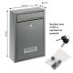 Skrzynka pocztowa ELI, stal, antracyt, 2 klucze