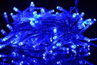 Garth świąteczny LED łańcuch na baterie - 2m, 20 diod, niebi