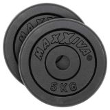 MAXXIVA Zestaw 2 obciążników do hantli o łącznej wadze 10 kg