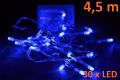 Garth świąteczny LED łańcuch  - 4,5 m, 30 diod, niebieski