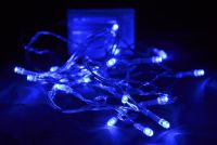 Garth świąteczny LED łańcuch  - 4,5 m, 30 diod, niebieski