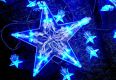 Lampki świąteczne 100 LED niebieskie gwiazdki