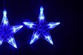 Lampki świąteczne 100 LED niebieskie gwiazdki