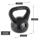 MAXXIVA Kettlebell, czarna, 6 kg