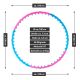 MAXXIVA Obręcz do masażu Hula Hoop, 100 cm, niebiesko-różowa