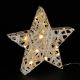Gwiazda z brokatem, ciepła biel, 20 diod LED, Ø 30 cm