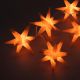 LED Świąteczne gwiazdki - pomarańczowe, 10 diod LED