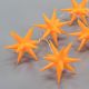LED Świąteczne gwiazdki - pomarańczowe, 10 diod LED