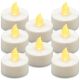 Dekoracyjny zestaw świeczek LED, biały, 8szt