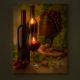 Obraz podświetlany - wino, 2 diody LED, 30 x 40 cm