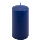 Niebieskie świece filarowe 4 szt. 15x7,5 cm bez zapachu