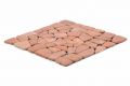 Mozaika marmurowa Garth na siatce czerwona/terakota 1 mata