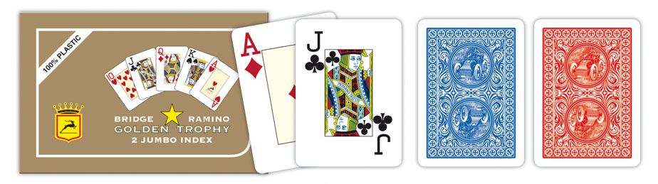 Modiano 2 rogowe karty, luksusowe RAMINO GOLDEN TROPHY