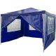 Pawilon ogrodowy Party 3 x 3 m niebieski 4 ścianki