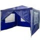 Pawilon ogrodowy Party 3 x 3 m niebieski 4 ścianki