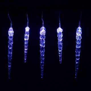 Świąteczne sople dekoracyjne - 40 diod LED, niebieski
