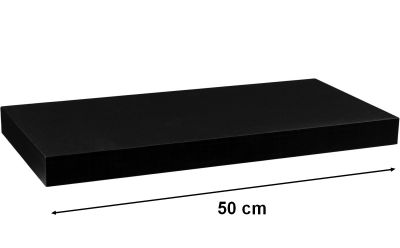 Półka ścienna STILISTA Volato czarna  MAT 50 cm