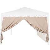 Ścianka do pawilonu, z zamkiem - beżowy