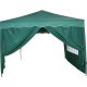 Namiot ogrodowy, party, nożycowy 3x3m +2 ściany - kolor zielony