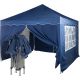 Automatyczny pawilon ogrodowy 3x3m + 4 ścianki, niebieski