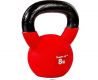 Hantle Kettlebell neoprenowe czerwone - 8 kg