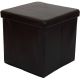 Pufa ze schowkiem składana brązowa