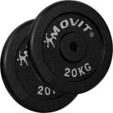 Zestaw obciążników MOVIT 2 x 20 kg, żeliwny