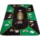 Składana mata do pokera, zielono-czarna, 200 x 90 cm