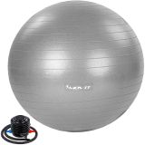 MOVIT Piłka gimnastyczna z pompką, 85 cm, szara